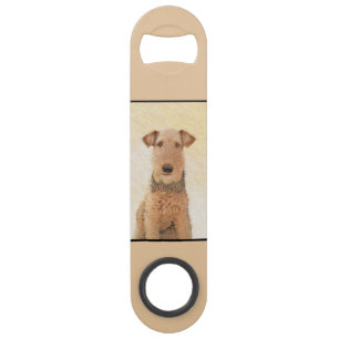 Airedale Terrier Painting - Cute Original Art