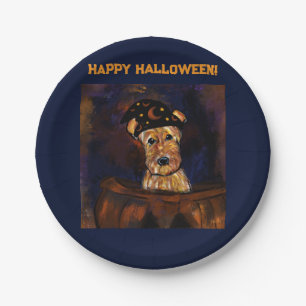 AIREDALE TERRIER PAPER PLATE