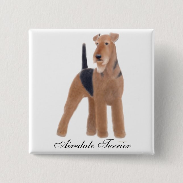 Airedale Terrier Pin (Front)