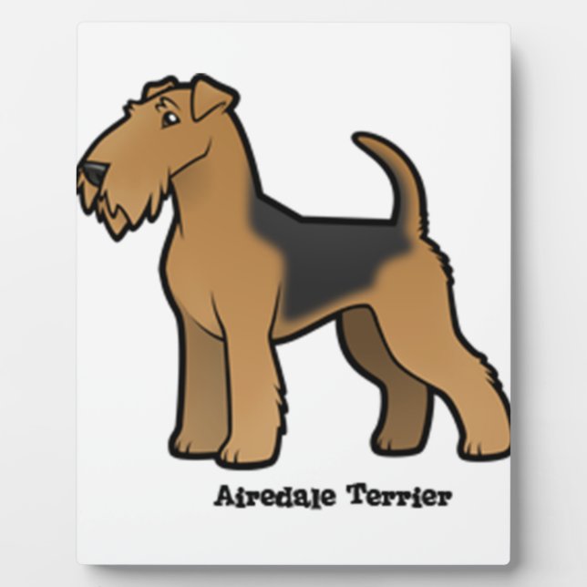 airedale terrier plaque (Front)