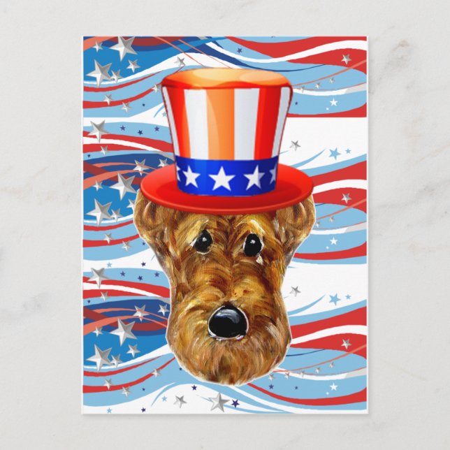 AIREDALE TERRIER POSTCARD (Front)