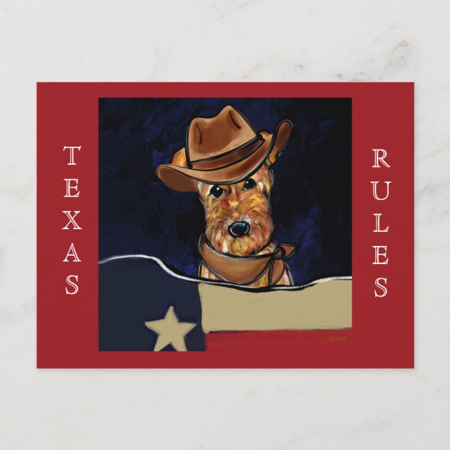 AIREDALE TERRIER   POSTCARD (Front)