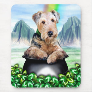 Airedale Terrier Pot of Gold Mouse Pad