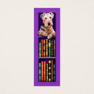 Airedale Terrier Purple Bookmark