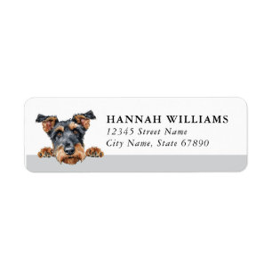 Airedale Terrier Return Address Labels