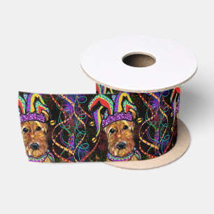 AIREDALE TERRIER SATIN RIBBON