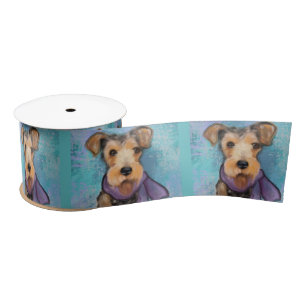 Airedale Terrier Satin Ribbon