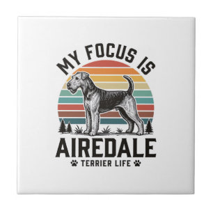 Airedale Terrier Shirt Vintage Dog Lover Graphic_1 Tile