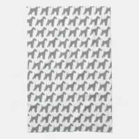 Airedale Terrier Silhouettes Pattern