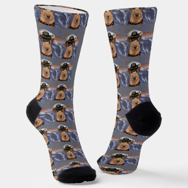  AIREDALE TERRIER        SOCKS (Angled)