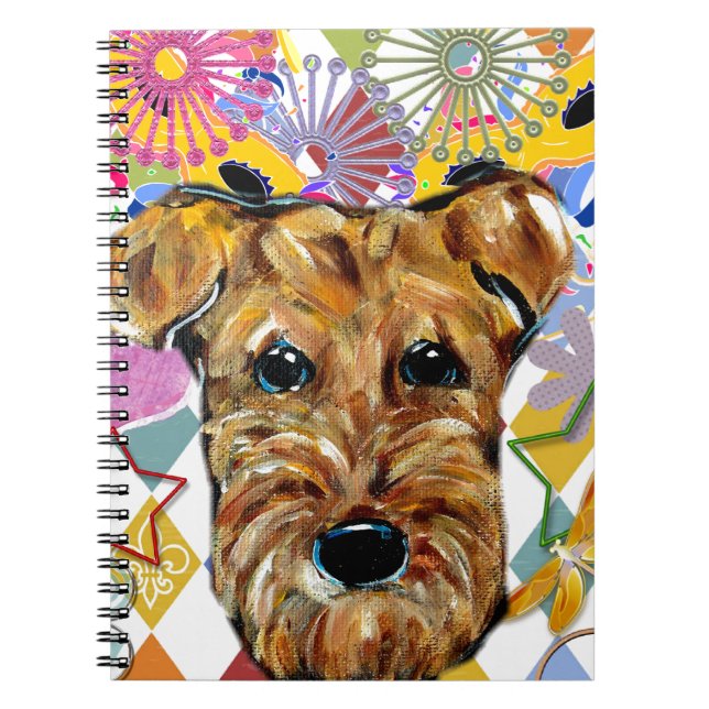 AIREDALE TERRIER SPIRAL NOTEBOOK (Front)