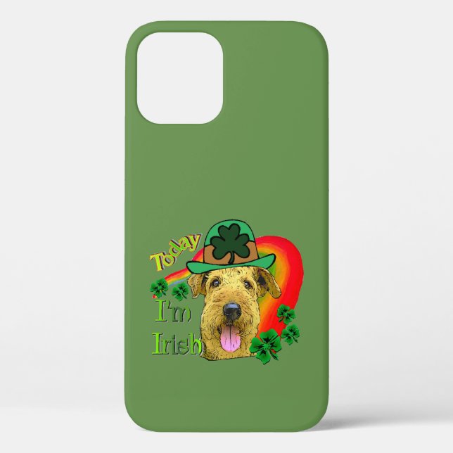 Airedale Terrier St. Patrick's Day Case-Mate iPhone Case (Back)