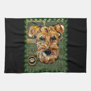 AIREDALE TERRIER TEA TOWEL