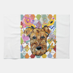 AIREDALE TERRIER TEA TOWEL