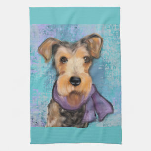Airedale Terrier Tea Towel