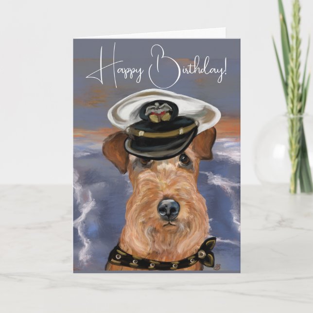  AIREDALE TERRIER        THANK YOU CARD (Front)