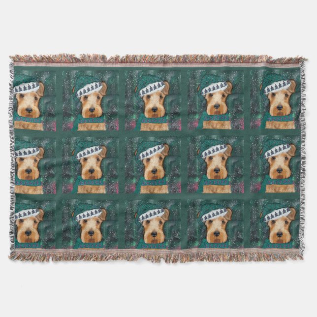 Airedale Terrier  Throw Blanket (Front)