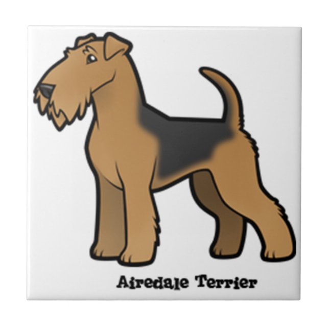 airedale terrier tile (Front)