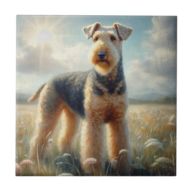 Airedale Terrier Tile (Front)