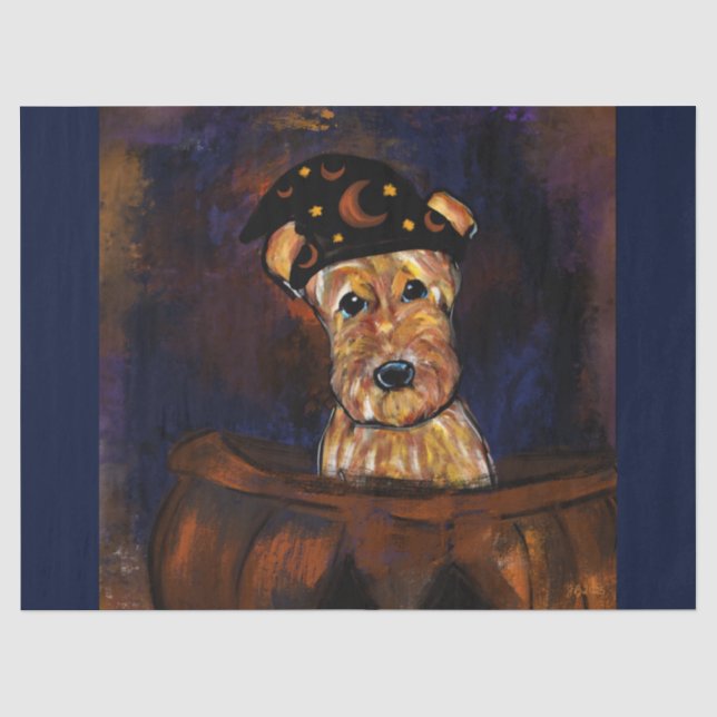 AIREDALE TERRIER   TISSUE PAPER (Front)