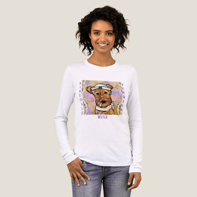 AIREDALE TERRIER   Tri-Blend SHIRT (Front Full)