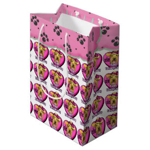 Airedale Terrier Valentine's Day Medium Gift Bag
