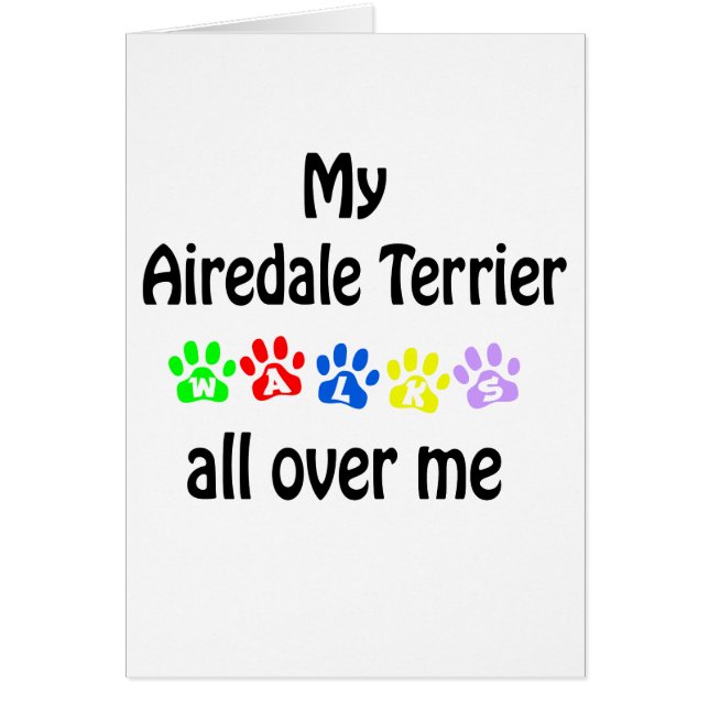 Airedale Terrier Walks Design (Front)