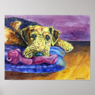 Airedale Terrier Wall Print