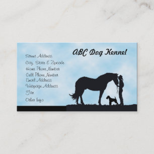Airedale Terrier Western Silhouette Business Card