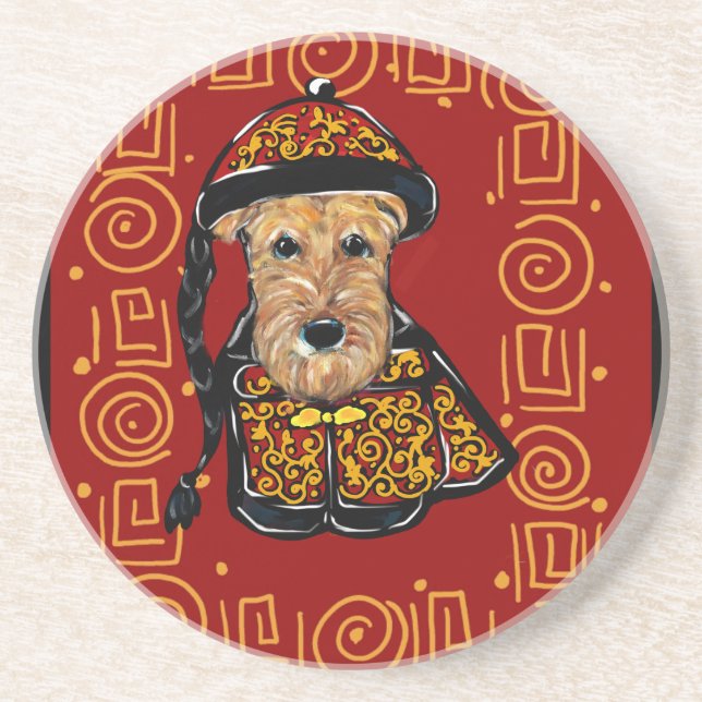 Airedale Terrier Year of the Dog Coaster (Front)