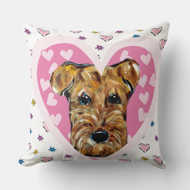 AIREDALE TERRIERS CUSHION (Front)