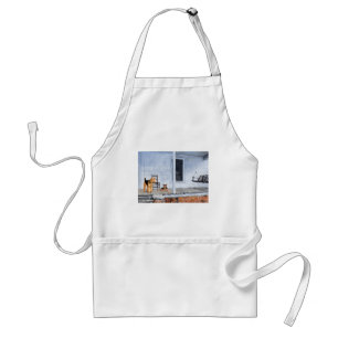 Airedale Terriers on the Veranda Standard Apron