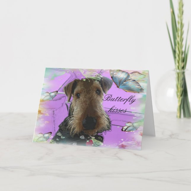 Airedale Terrirer Greeting Card (Front)