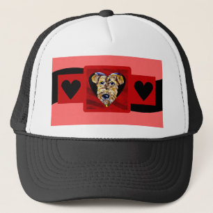 Airedale Valentine Trucker Hat