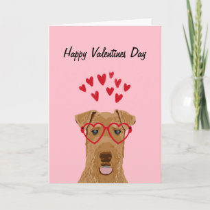 Airedale Valentines Love Card