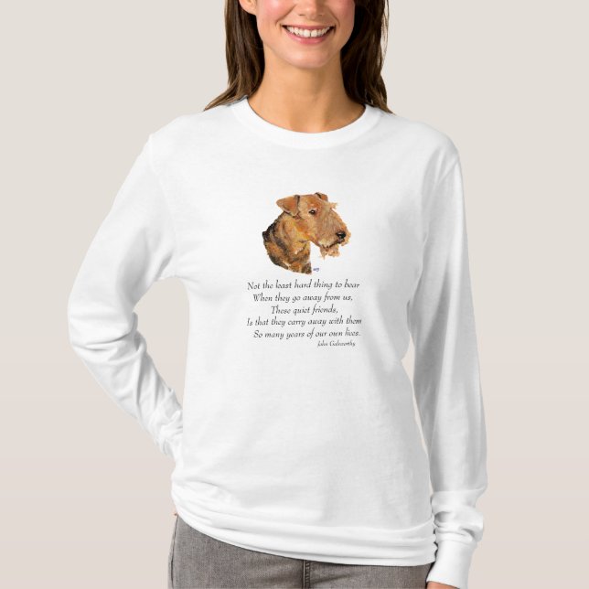 Airedale, Welsh, Lakeland Terrier Keepsake T-Shirt (Front)