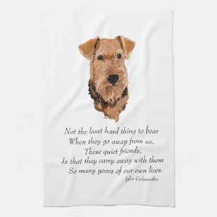 Airedale, Welsh, Lakeland Terrier Keepsake Tea Towel