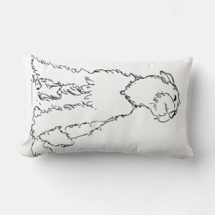 Airedale, Welsh or Lakeland Terrier Happiness Lumbar Cushion