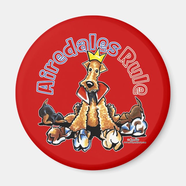 Airedales Rule Magnet (Front)