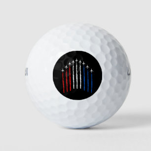 Airforce Flyover 4th Of July Golf Balls