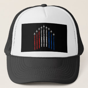 Airforce Flyover 4th Of July Trucker Hat