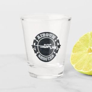 Airgun shooter shot glass
