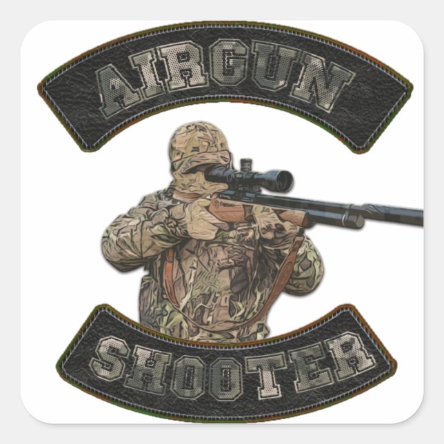 Airgun shooter  sticker (Front)