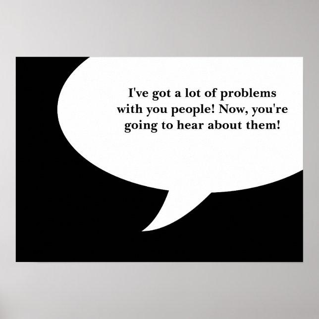 airing of grievances festivus quote poster (Front)