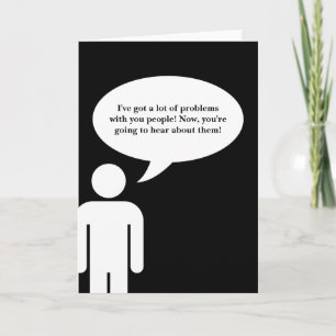 airing of grievances HAPPY FESTIVUS Holiday Card