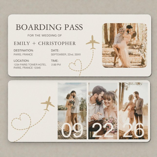 Airline Boarding Pass Ticket Wedding (Creator Uploaded)