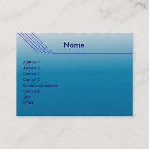 Airline Business Card
