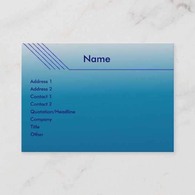 Airline Business Card (Front)