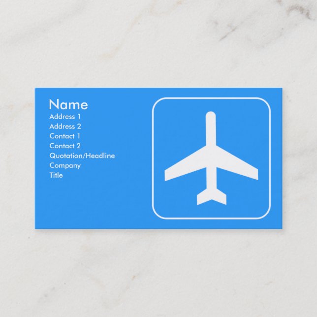 Airline Business Cards (Front)