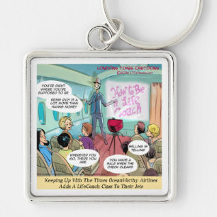 Airline LifeCoach Class Funny Key Ring